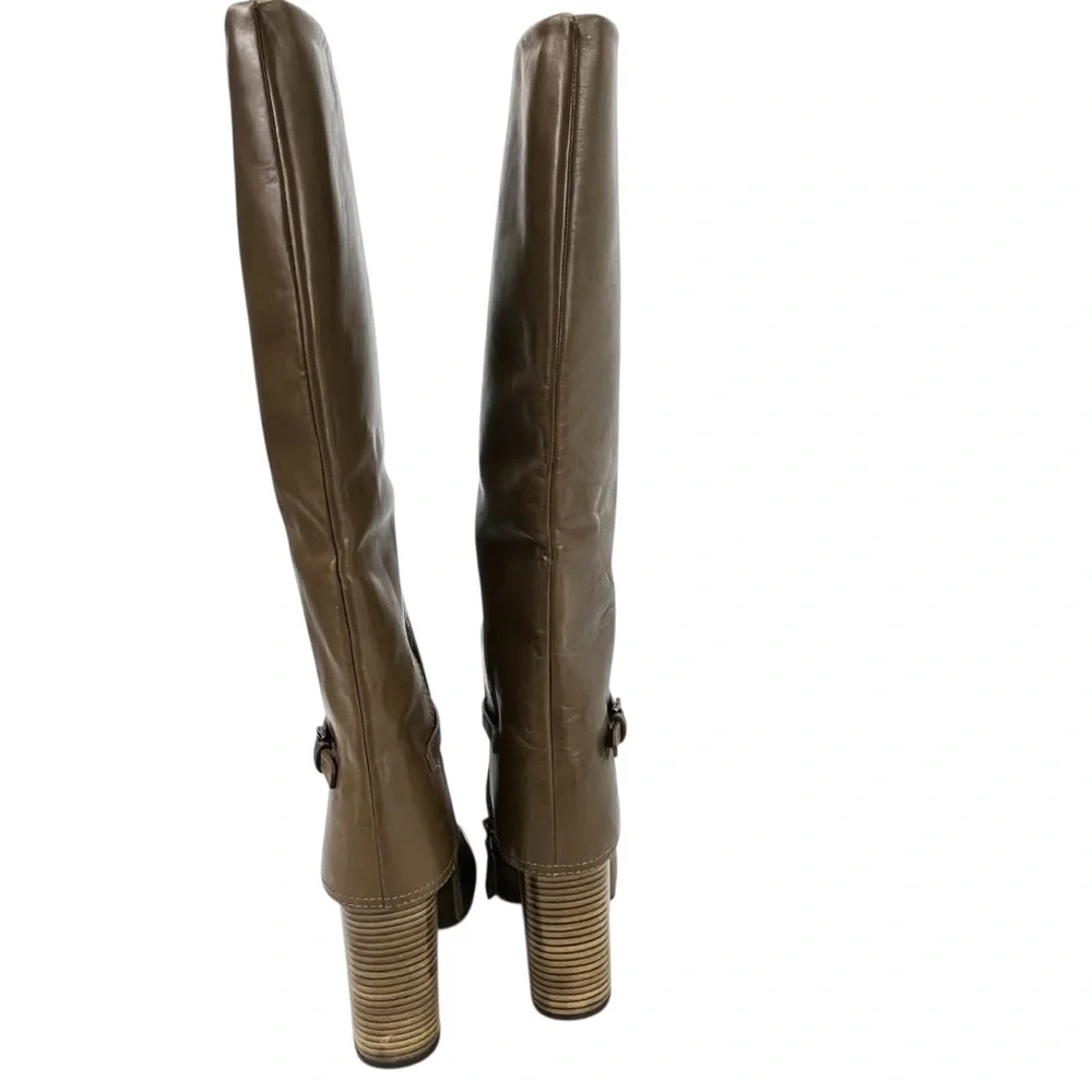 Tory Burch Faye Knee High Boots Women 6.5 in Fango